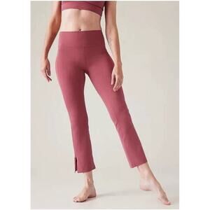 Athleta Pants Womens 2X Pink Transcend High Rise Stash Straight Crop Yoga Active